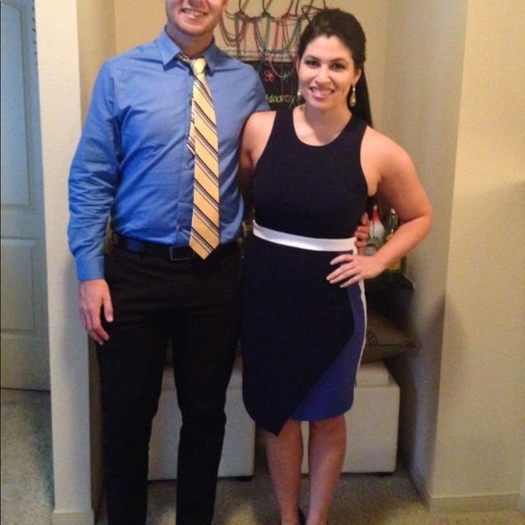 G.I.N. Blue colorblock dress - size 10 - Nordstrom purchase - Picture 2 of 3